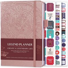 the legend planner is open and ready to be used