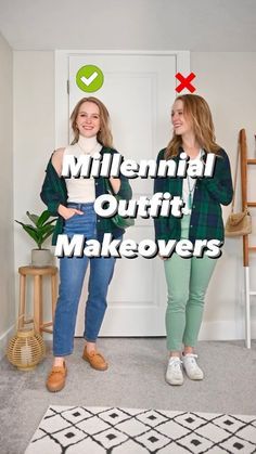 Comfy Outfit For Work, Gen Z Fall Fashion 2023, Womens Plaid Shirt Outfit Fall, Fall 2023 Midsize Outfits, Trendy Millennial Outfits, Millenial Outfits For Women Casual, Millenial Outfit Makeover, Millenial Style Outfit, Millennial Fashion 2023