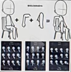 the instructions for how to sit in a chair with different angles and positions on it