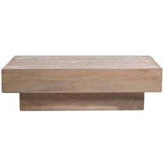 a wooden shelf sitting on top of a white wall