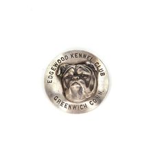 a dog is shown in the center of a badge that says,'edward kennel club greenwich co '