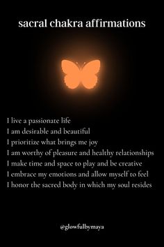 Affirmation Jar, Sacral Chakra Affirmation, Spirit Warrior, Spiritual Art Soul, Sacral Chakra Healing, Chakra Mantra