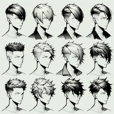 a bunch of different hair styles for men