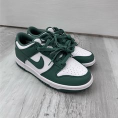 Never Worn, Perfect Condition, Just No Box Emerald Green Dunks, Pics Of Brown Kids Wering Nike, Cute Shoes For Kids 10-12, Green Shoes For Women, Dream Shoe Collection, Women’s Jordans, Nike Sneakers With Rubber Sole For School, Green School Sneakers With Rubber Sole, Green Round Toe Skate Shoes With Laces