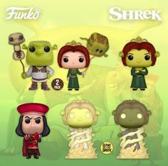 the funky littles pop vinyl figures are on display