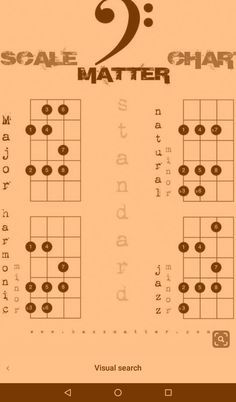 an image of the guitar chords for scale 2