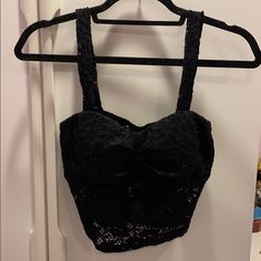 Nwt Black Lace Joyce Leslie Crop Top. Size Medium, Slightly See Through Material. Never Been Worn Before. Very Cute Just Doesn’t Fit Me Right. Black Camisole Crop Top For Evening, Black Cami Crop Top For Evening, Casual Lace Crop Top For Parties, Black Lace Tank Top For Evening, Elegant Black Camisole Crop Top, Black Lace Tank Top For Night Out, Black Lace Tank Top For Party, Black Lace Top Tank Top For Night Out, Black Lace Top Tank For Night Out