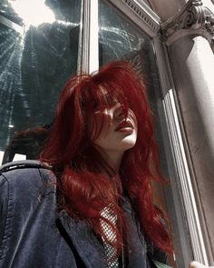 I linked my spotify :)) Dark Red Hair, Dyed Hair Inspiration, Dye My Hair, Grunge Hair