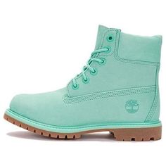 (WMNS) Timberland 50th Anniversary Edition Premium 6 Inch Waterproof Boot 'Light Green Nubuck' A412B Coastal Beach House, Ocean Eyes, Waterproof Boots, 50th Anniversary, Light Green, 6 Inches, Beach House, Casual Shoes, Shoe Boots