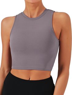 Yoga Tank, Yoga Tank Tops, Workout Running, Cropped Tops, Womens Workout Outfits, Asics Women, Sleeveless Crop Top