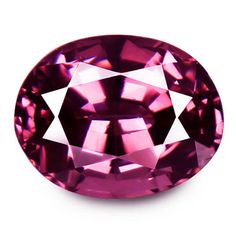 an oval shaped pink diamond on a white background