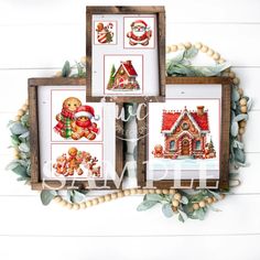 Gingerbread Cuteness Simple Swap Printable Bundle | Wilshire Collections Cozy Houses, Gingerbread People, Cozy House, Holiday Cheer, Gingerbread, Diy Projects, Christmas Decorations