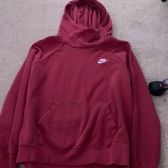 Red Nike Sweatshirt, Worn A Couple Times Basically Brand New. Super Soft, Open To Offers. Nike Red Casual Hoodie, Nike Red Crew Neck Hoodie, Nike Red Hoodie For Fall, Nike Fall Hoodie Top, Nike Fall Hoodie, Red Nike Hooded Top, Nike University Red Long Sleeve Tops, Red Nike Sweater, Red Nike Sweatshirt