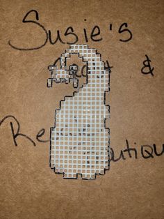 a piece of paper with the words suzie's and relish written on it