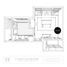 the floor plan for a small bathroom with sink, toilet and shower stall in it