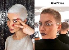 Disconnected Haircut Women, Female Buzzcut Round Face, Feminine Buzz Cut, Buzz Cut Women Round Face, Disconnected Haircut, Buzz Cut Styles