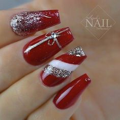 Easy Christmas Nail Art, Christmas Nail Art Easy, Cute Christmas Nails, Christmas Nails Easy, Trendy Nail Art Designs, Christmas Gel Nails, Christmas Nail Art Designs, Christmas Nails Acrylic, Blue Nail