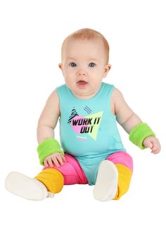 PRICES MAY VARY. Size: 0/3 Months COSTUME INCLUDES: This Totally 80s Workout Costume for infants features a "Work it Out" leotard, pink leggings, a pair of wrist bands, and a pair of leg warmers. FROM FUN COSTUMES: We are all about Halloween costumes and our mission is to make the best ones in the world! If you want your child to roleplay as a retro fitness superstar, you will love the way she looks in this adorable 1980s costume. DETAILS THAT MATTER: We designed this 80s workout girl costume fo Big Workout, 80s Workout Costume, Workout Costume, Toddler Halloween Costume, 1980s Costume, Retro Fitness, Workout Girl, 80s Workout, Totally 80s