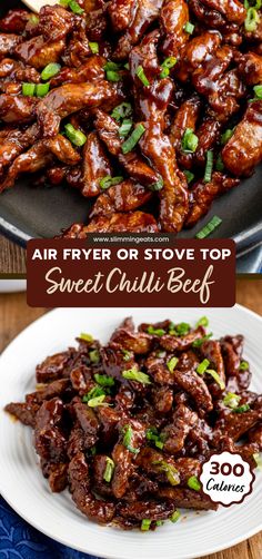 an air fryer stove top sweet chili beef