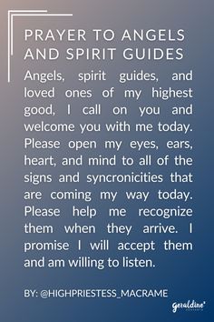 prayer to angels and spirit guides for those who are in the midst of their own life