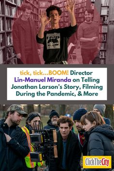 an advertisement for the movie flickr, tick - it boom director and john manne maranda on telling jonathan lauren's story