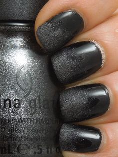 Stone Cold Gradient Cold Nails, Textured Nails, Making Nails, Colorful Nail, Black Ombre, Nail Photos, Glam Nails, Popular Nails