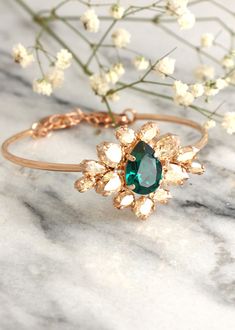 Bridal Crystal Bracelet, Bridal Cuff Gold Bracelet, Clear Crystal Swarovski Bracelet, Bridesmaids Bracelets, Crystal Gold Wedding Bracelet Green Bangle Bracelets For Wedding, Adjustable Green Cuff Bracelet For Wedding, Green Adjustable Cuff Bracelet For Wedding, Green Jeweled Wedding Bracelets, Adjustable Green Wedding Bangle, Adjustable Green Bangle For Wedding, Green Crystal Bracelet For Wedding, Green Bracelet Jewelry For Wedding, Green Wedding Bracelet Jewelry