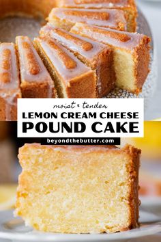 This Lemon Cream Cheese Pound Cake is a dense yet incredibly moist, lemon-flavored, buttery pound cake that will melt in your mouth! Made in either a 12-cup bundt cake pan or an IKEA Vardagen cake pan, it's an easy-to-make dessert that goes wonderfully with either a sprinkling of powdered sugar or with a simple lemon glaze! Find the full printable recipe on BeyondtheButter.com. Lemon Cream Cheese Pound Cake Recipe, Lemon Cream Cheese Pound Cake, Ikea Vardagen, Buttery Pound Cake, Cream Cheese Pound Cake Recipe, Pound Cake Recipes Easy, Cheese Pound Cake, Lemon Pound Cake Recipe, Lemon Cream Cheese