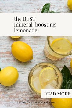 the best mineral - boostering lemonade recipe