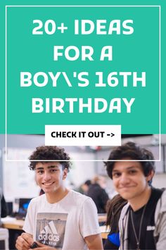 20+ IDEAS FOR A BOY'S 16th BIRTHDAY Male Sweet 16 Party Ideas, 16 Birthday Boys, 16 Birthday For Son, Guys Sweet 16 Ideas, 16 Birthday Gifts For Boys, Sweet 16 Boy Gift Ideas