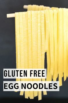 the gluten free egg noodles are ready to be cooked in the oven or on the grill