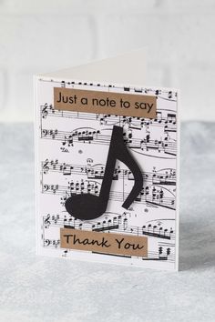 a note to say with music notes on it