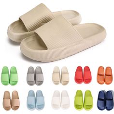 PRICES MAY VARY. 【Ergonomic Design】The cloud slippers are slightly recessed to perfectly wrap your feet, toe to the tail is slightly upturned by 24°, the fitting angle balances the pressure, ergonomic design.fit the curve of the foot pelvic floor walk not tired foot & more comfortable to wear. 【 Soft & Lightweight】roscylo pillow slippers - Super Soft Home Slippers use ultra rebound soles to make you feel like you are stepping on the cloud, giving you a sense of cloud feet.With 1.7 inch - 4.14cm Comfy House, Pillow Slippers, Cloud Slippers, Shower Slippers, Slide Slippers, Home Slippers, Slippers For Women, Pelvic Floor, Kids Luggage