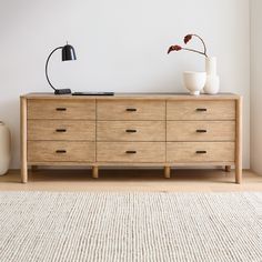 Hargrove 9-Drawer Dresser (84") | West Elm Light Wood Dresser, Contemporary Dresser, Long Dresser, Solid Wood Dresser, Oak Dresser, Wide Dresser, 9 Drawer Dresser, Wooden Dresser