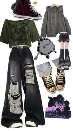 Clothes Tomboy, Street Style Outfits Casual, Emo Outfits, Outfit Inspo Casual, Tomboy Style Outfits, Tomboy Fashion