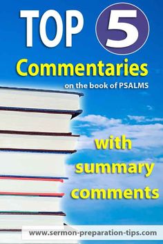 the front cover of top 5 commenaries on the book of psalms