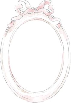 a drawing of a ring with bows on it