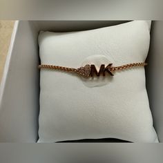 Rose Gold Mk Bracelet. Brand New. Michael Kors Rose Gold Jewelry For Gifts, Mk Bracelet, Jewelry Rose Gold, Michael Kors Jewelry, Gold Bracelets, Lifestyle Inspiration, Rose Gold Bracelet, Fashion Shoot, Womens Jewelry Bracelets