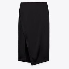 Brand New With Tags Never Worn Zara Skirts, Women Skirts Midi, Zara Black, Midi Skirt, Womens Skirt, Zara, Satin, Brand New, Skirt