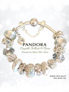 Pandora Bracelet-Compatible Fit Charms, or CHOOSE, with Bracelet  Authentic Pandora Sterling Silver or Non Pandora, Silver Plated bracelet. Designed exclusively by Robins Nest Jewels.  Choose Charms and Beads on a ribbon or purchase with an Authentic Pandora Bracelet, or Silver Plated European (NOT PANDORA)Bracelet.  Not Pandora bracelet is similar in look fit and style but less expensive. Charms and beads are not Pandora and are non Branded. If you select with bracelet it will be enhanced with Elegant Pandora Bracelet, Pandora Bracelet Ideas, Silver Pandora Bracelet, Disney Pandora Bracelet, Bracelets Pandora, Robins Nest