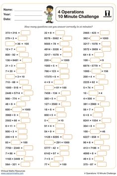 the worksheet for addition and subtractional numbers to 10 minute challenge