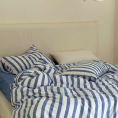 Refreshing Stripe Pillowcases / Black Thin Blue Thick Pinstripe Bedding, Stripe Bedding, Stylish Bedding, Duvet Covers Yellow, Blue Bedding Sets, Unique Bedding Sets, Bed Sheet Sizes, Black Duvet Cover, Striped Bedding