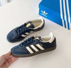 Navy Adidas Samba, Dark Blue Samba, Navy Blue Adidas Shoes, Adidas Samba Navy Blue, Dark Blue Sambas, Samba Navy Blue, Adidas Sambas Blue, Navy Blue Sambas, Blue Samba Adidas Outfit