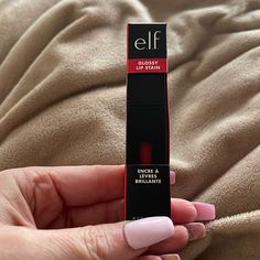 Nwt Elf Fiery Red Lip Stain ; Glossy Elf Lip Stain Swatches, Elf Glossy Lip Stain, Elf Lip Stain Spicy Sienna, Elf Glossy Lip Stain Fiery Red, Elf Lip Stain Power Mauve, Elf Satin Lipstick, Elf Lip Stain, Red Lip Stain, Glossy Lips Makeup