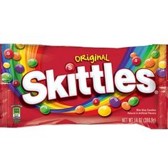 skittles candy bar with colorful swirls