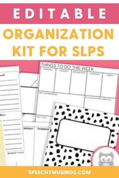 the editable organization kit for kids with text overlay