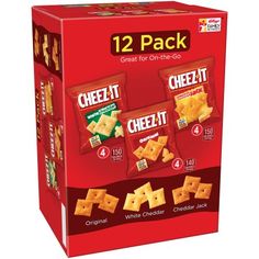 two packs of cheez it crackers