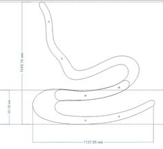 a line drawing of a snake on top of a white sheet with blue lines in the middle