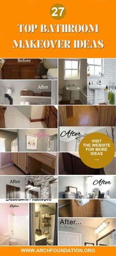 the top bathroom makeover ideas