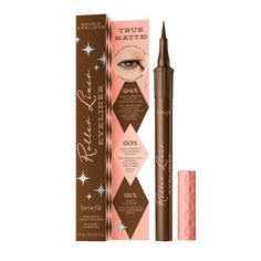 Makeup Packaging Ideas, Mascara Packaging, Recommended Makeup, Easy Cat Eye, Brown Eyeliner Pencil, Care Yourself, Brown Liquid Eyeliner, Benefit Roller Lash, Roller Lash Mascara